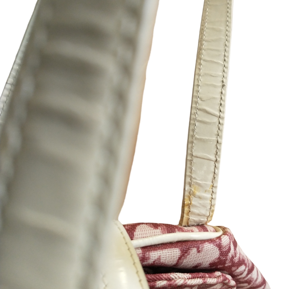 π― Authentic Christian Dior(Made in Italy) Trotter Mini Bag. Pink and White - Picture 9 of 15